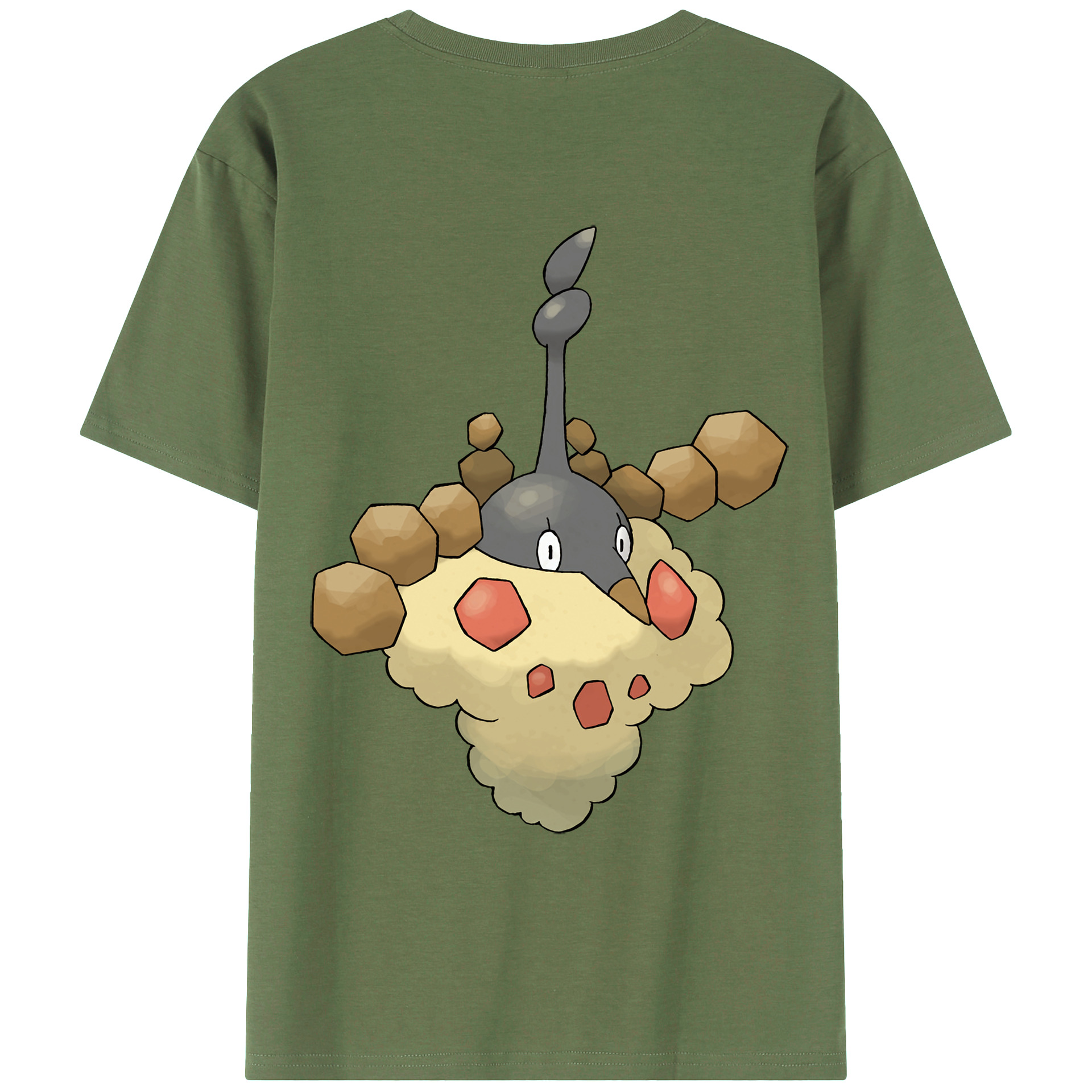（画像用） ポケットモンスター Pokémon 綿100％ メンズ半袖Tシャツ（バックプリント） 通気性